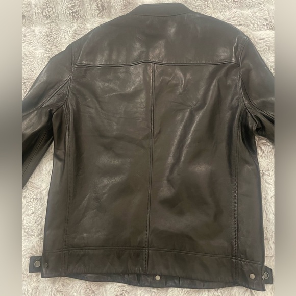 Salvatore Ferragamo Men's Leather Jacket Sz 50/L - Picture 6 of 16